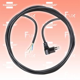 Kunststoff-Anschlusskabel mit Winkelstecker 3m schwarz